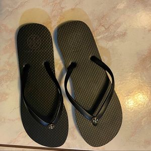 Tory Burch Thin Enamel Flip Flops